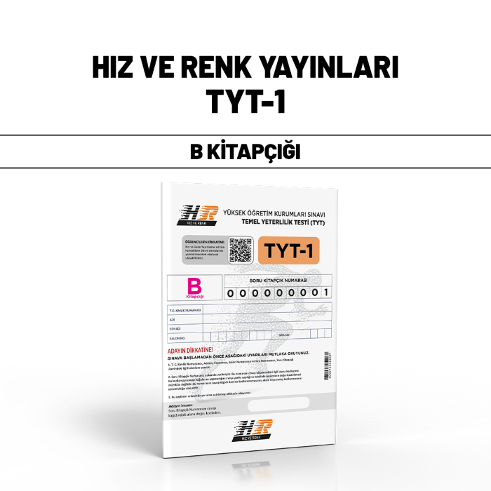 HIZ RENK YAYIN TYT SNV 1-B - 25-26